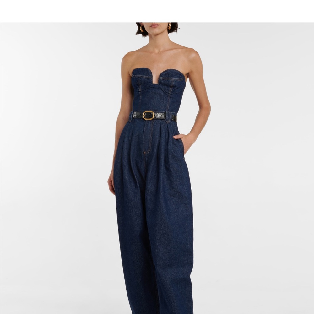 Women's Dark Blue Denim Jumpsuit